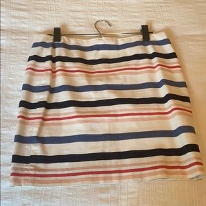 Ann Taylor Size 4 Striped Skirt